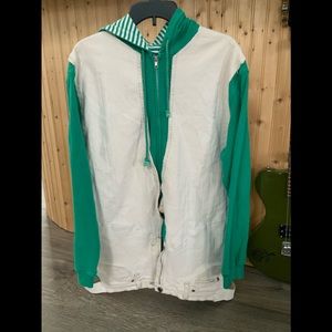 Bright Green Hoodie Hybrid Jacket